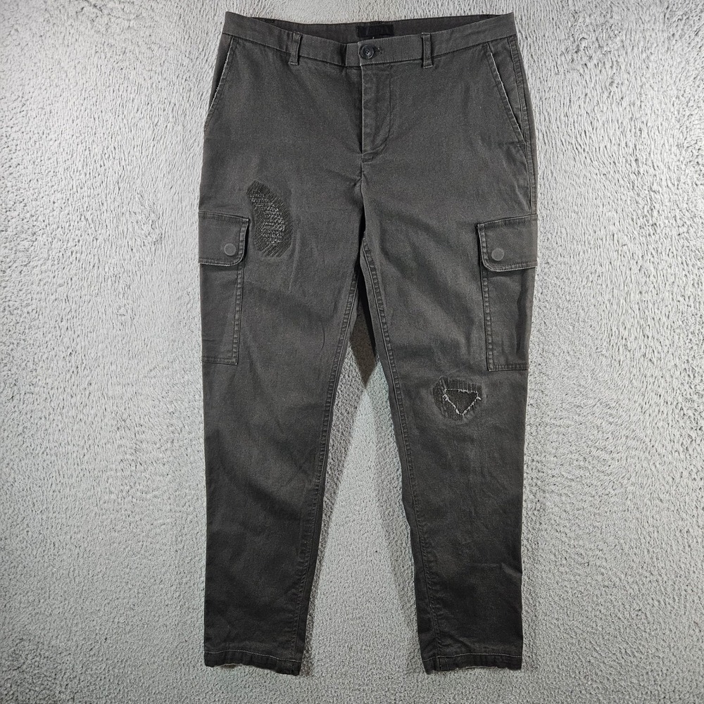 ATM Anthony Thomas Melillo Gray Distressed Cargo Pants Size 2